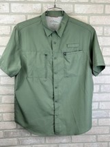 American Outdoorsman Vented Shirt Adult Green Button Up Sz XL Fishing Mens - $17.82