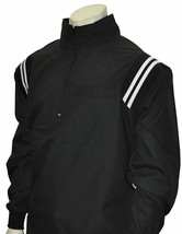 SMITTY | BBS-322 BLACK Baseball Softball Microfiber Shell Pullover Umpire Jacket - £48.76 GBP