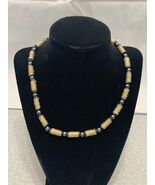 NEW Absinthe Handmade Hemp Rope Choker Necklace Deco Faux Pearls Greece ... - $184.63 MXN