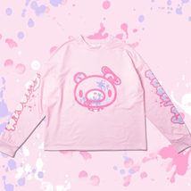 Gloomy Bear Long Sleeves T-Shirt Pink Pastel L, ONE SIZE - £47.78 GBP