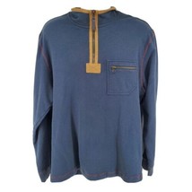 The Territory Ahead 1/4 Zip Sweater Size XL Men&#39;s Navy Blue Cotton - £19.83 GBP