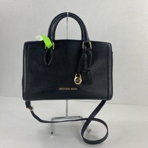 Michael Kors Satchel Zoe Black Pebbled Leather Bag Purse  $378   B2X - £83.50 GBP