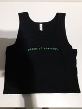 Bella Womens Size Medium Black Tank Top &quot;piece of anarchy&quot; - $4.83