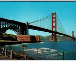 Golden Gate Bridge From Fort Point San Francisco CA UNP Chrome Postcard K6 - £2.33 GBP
