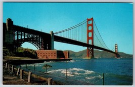 Golden Gate Bridge From Fort Point San Francisco CA UNP Chrome Postcard K6 - £2.32 GBP