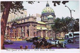 Quebec Postcard Montreal Mary Queen Of The World St James Cathedral - £2.36 GBP