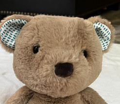 B Softies Teddy Bear Plush Brown Blue Turquoise Paws Stuffed Animal Toy - £7.11 GBP