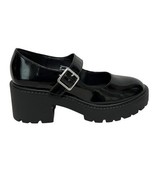 Mary Jane Chunky Platform Black Patent Faux Leather Shoes Madden Girl Si... - $65.30 CAD