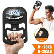 Digital Hand Dynamometer Grip Strength Tester 265lbs/120kg LCD USB Screen - £26.93 GBP