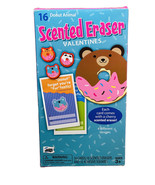 16 Donut Animal Scented Eraser Valentines/4 Different Designs Ages 3+ - $40.11 CAD