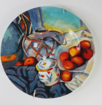 Sakura Paul Cezanne Plate 8&quot; Decorative Apples Jar Canister Metal Wall Hanger - £10.27 GBP