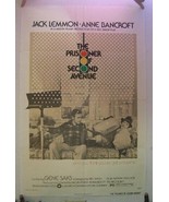 Prisoner Of Second Avenue 1975 Film Poster Jack Lemmon Anne Bancroft - $825.73 MXN