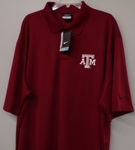 Nike Golf Dri-Fit Texas A&amp;M Aggies Ncaa Mens Polo XS-4XL, LT-4XLT New - £33.62 GBP+