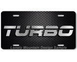 Turbo Graphic Inspired Art on Mesh FLAT Aluminum Novelty Auto License Ta... - $17.99