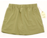 Telluride Clothing Co Women&#39;s L Green Skort Stretch Fabric Zip Pockets - $49.49