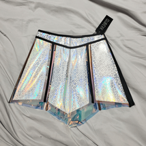 Club Exx Silver Holographic Skirt XS - $29.99