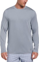 $58 PGA Tour Men&#39;s Mixed Media Sun Protection Golf Shirt, GREY ,  Size: ... - $29.69
