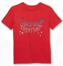 NWT Cat &amp; Jack Unisex Everyone Together Graphic Short Sleeve T-Shirt, Red - £5.42 GBP