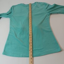 PJ Couture RN#67618 Round Neck Women's Green Sleepwear Shirt Long Sleeve Size M image 10