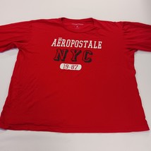 Aéropostale Men’s Red NYC Graphic Cotton Long Sleeve Pullover T-Shirt Size XL image 11