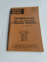 CAT CATERPILLAR 163 165 182 192 HYDRAULIC CONTROLS PARTS BOOK MANUAL - $14.84
