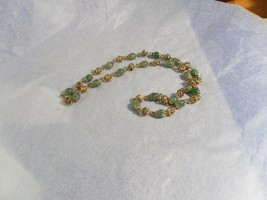 Vintage Jade (Jadeite) Bead Strand-Natural Green Color - £75.83 GBP