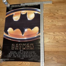 Batman 27&quot; x 40&quot; Original 1989 Movie Poster Keaton Nicholson Borderless ... - $34.65