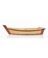 17&quot; Natural and Brown Wood Sushi Boat Serving Tray - $2,757.34 MXN