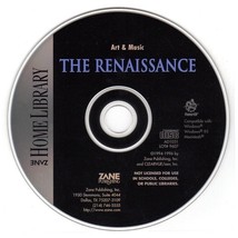 Zane: Art &amp; Music: The Renaissance CD-ROM For Win/Mac - New Cd In Sleeve - £3.11 GBP