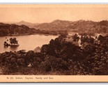 View of Sea and Kandy Ceylon Sri Lanka UNP DB Postcard L20 - $6.77
