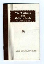 The Waitress and Waiter&#39;s Bible Complete &amp; Authoritative Training Manual 1957 - £13.98 GBP