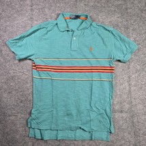 Polo Ralph Lauren Shirt Mens Large Blue Southwest Striped Short Sleeve C... - $32.91