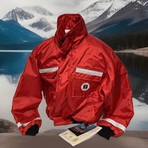 NWT Mustang Survival Classic Flotation Bomber Jacket XL Red New With Tag... - $269.70