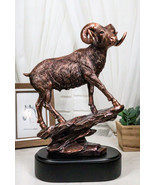 Wildlife Animal Taxidermy Bighorn Sheep Ram Climbing on Sloping Rock Sta... - $119.82 CAD