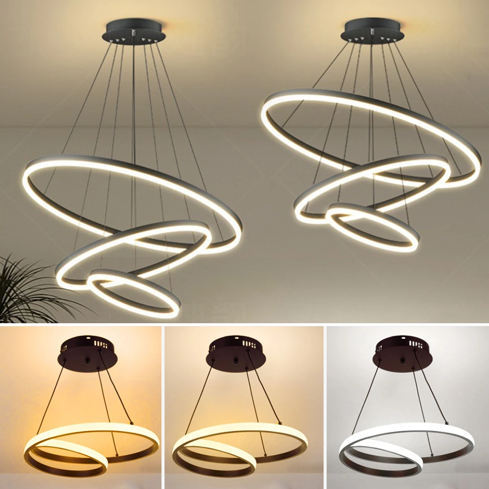 LED Chandelier Lights Hanging Chandelier Nordic Led Ceiling Lamp for Bedroom - £31.55 GBP+