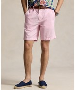 Polo Ralph Lauren Shorts Chino Mens 38W Pink 8.5&quot; Reg Fit Linen Cotton - $82.51 CAD