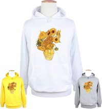 Art Paintings Of Van Gogh&#39;s Sunflowers Print Sweatshirt Unisex Hoodies Hoody Top - £20.44 GBP