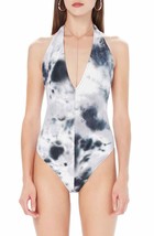 AFRM Ladies Clarice Ribbed Halter Bodysuit Tie Dye Size Medium - £31.16 GBP