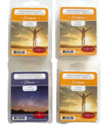 4X Candle Warmers Energize Orange Amber &amp; Dream Vanilla Lavender SOY WAX... - $17.81