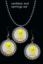 tweety Bird earring Earrings necklace set  gift - £6.76 GBP