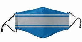 Light Blue &amp; Gray Stripes Team Mask - Face Accessory - Fan Gear - £7.79 GBP