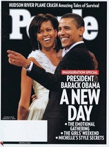ORIGINAL Vintage Feb 2 2009 People Magazine Barack Michelle Obama - £19.77 GBP