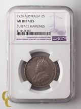 1926 Australie Florin, 2 Shillings Classé Au Détails Par NGC, Km #27 - $661.10