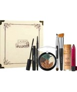 Laura Geller Italian Garden 7 PC Gift Set Eyes Face Lips Brush GOLDEN ME... - $38.61