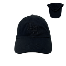 Los Angeles LA Old English All Black Dad Hat - £19.98 GBP