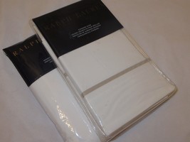 2 Ralph Lauren Palmer Percale Standard shams Pale Flannel $230 - £76.16 GBP