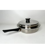 Amway Queen Skillet w/Lid 18/8 Stainless 11” - £23.31 GBP