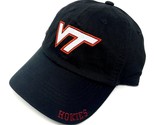 National Cap Cleanup Virgnia Tech Hokies VT Logo Solid Black Curved Bill... - $17.59