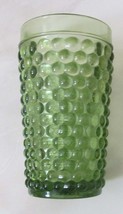 Vintage Bubble Green Color Tall Collectible Glass Tumbler by Indiana Gla... - £14.98 GBP