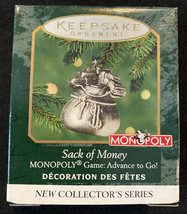 2000 Hallmark miniature MONOPOLY SACK of MONEY game Fine Pewter Dated- New - £4.91 GBP